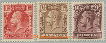 274235 - 1929-1932 SG.108-110, Jiří V. 1P - 9P; kompletní bezvadn�