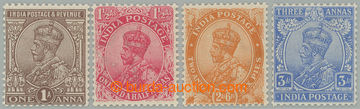 274241 - 1922-1926 SG.197-200, Jiří V. 1a - 3a; kompletní bezvadn�