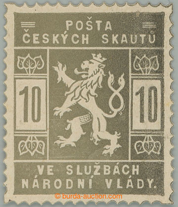 274247 - 1918 ZT  hodnoty 10h v šedohnědé barvě; bez nálepky, zk