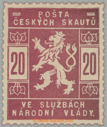 274251 - 1918 ZT  hodnoty 20h v červenohnědé barvě; lehká nálep