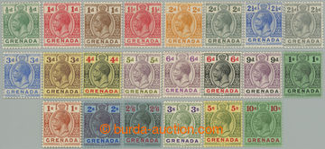 274253 - 1921-1931 SG.112-119, 121-134, Jiří V. ½P - 10Sh, komplet