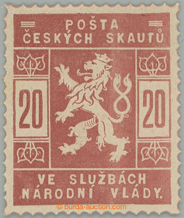 274255 - 1918 ZT  hodnoty 20h ve světle červenohnědé barvě; lehk