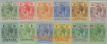274256 - 1913-1922 SG.89-101, Jiří V. ½P - 10Sh, kompletní bezvad