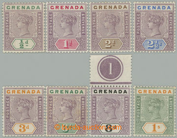 274259 - 1895-1899 SG.48-55, Viktorie ½P - 1Sh; kompletní velmi pě