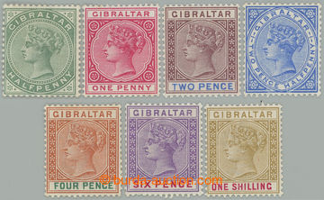 274260 - 1898 SG.39-45, Viktorie ½P - 1Sh, kompletní řada 7 zn., p