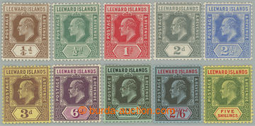 274267 - 1907-1911 SG.36-45, Edvard VII. ¼P - 5Sh, kompletní série