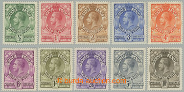 274276 - 1933 SG.11-20, Jiří V. ½P - 10Sh; kompletní hledaná sé