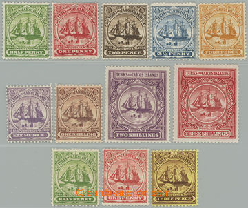 274281 - 1900-1904 SG.101-109, Znak kolonie - loď ½P - 3Sh, komplet