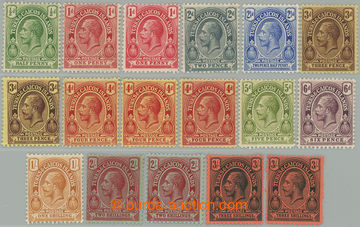 274286 - 1913-1921 SG.129-139, Jiří V. ½P - 3Sh, kompletní série