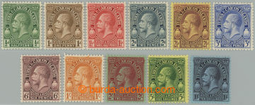 274291 - 1928 SG.176-186, Jiří V., ½P - 10Sh, průsvitka Mult Scri