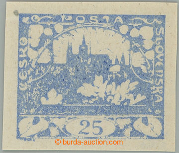 274306 -  Pof.10Nc, 25h ultramarínová; bez nálepky, zrnko a prohnu