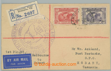 274318 - 1931 1. let MELBROUNE - AUNCESTON - HOBART / R+Let-dopis zas