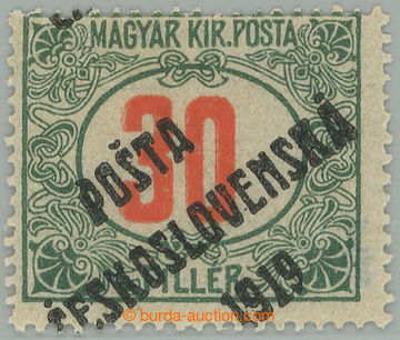 274353 -  Pof.139, Červené číslice 30f zelená / červená, IV. t