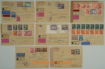 274366 - 1947-1948 sestava 8ks firemních R, R+Ex nebo R+Ex+Let celis