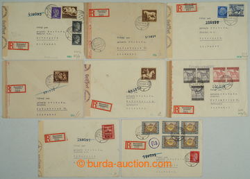274382 - 1942-1944 NESSELSDORF - Kopřivnice / sestava 8ks R-dopisů 
