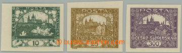 274390 -  ZT  sestava 3 zkusmých tisků na známkovém papíru s lep