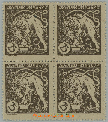 274412 -  ZT  Lev trhající okovy 25h, zkusmý tisk v hnědé barvě