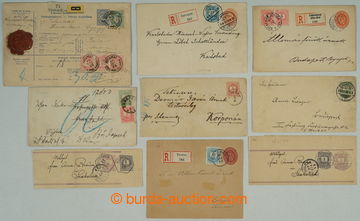 274430 - 1890-1897 sestava 9ks použitých celin z toho 5x celinová 