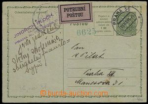 27444 - 1933 CPO2/II. Us in Prague, insufficiently franked, CDS Prag