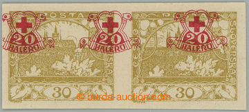 274453 -  ZT  Hradčany 30h žlutá, vodorovná 2-páska s přítisky