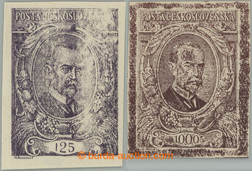 274474 -  ZT  hodnoty 125h fialová a 1000h hnědá (nevyčištěná 