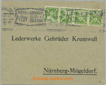 274487 - 1923 firemní předtištěná obálka adresovaná do Německ