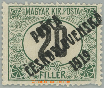 274489 -  NEVYDANÁ / Černé číslice 20f zelená / černá, I. typ