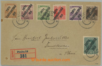 274495 - 1920 R dopis zaslaný v II. TO, poštovné 75h uhrazeno smí