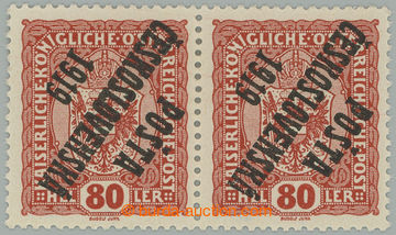 274500 -  Pof.45Pp, Znak 80h hnědá s převráceným přetiskem, vod