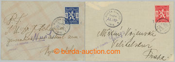 274501 - 1918 sestava 2ks dopisů vyfr. skautskými zn., 1x obálka v