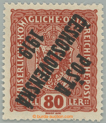 274506 -  Pof.45Pp, Znak 80h hnědá s převráceným přetiskem, II.