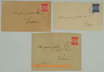 274507 - 1918 sestava 3ks obálek s vylepenými skautskými zn., 1x 1