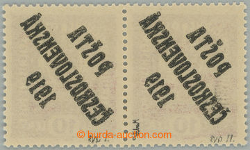 274510 -  Pof.36Ob, Koruna 10h fialová, vodorovná 2-páska s úpln�