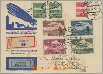 274511 - 1932 ZEPPELIN / 3. SÜDAMERIKAFAHRT 1932, Let-lístek zaslan