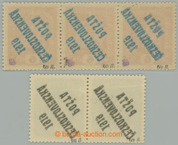 274514 -  Pof.35Ob, 39Ob, Koruna 6h oranžová a Karel 20h zelená, v