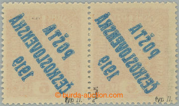 274516 -  Pof.35Ob, Koruna 6h oranžová, vodorovná 2-páska s úpln