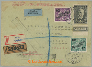 274519 - 1930 PRAHA - DUBLIN / R+Ex Let-dopis adresovaný do Irska, v
