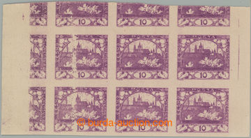 274527 -  ZT  hodnoty 10h neotypie, neúplný 12-blok, zkusmý tisk v