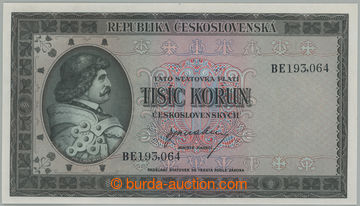 274530 - 1945 Ba.76, 1000Kčs b.l. (1945), série BE; bezvadná