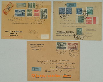 274531 - 1931-1937 sestava 3ks Let-dopisů, 1x R+Let dopis adresovan�