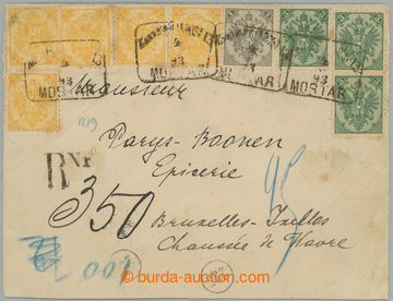 274552 - 1879 R-dopis z roku 1893 z Mostaru do Bruselu, vyfr. násobn