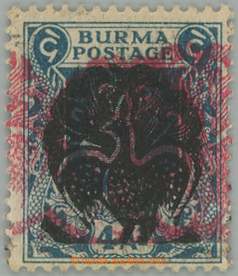 274557 - 1942 JAPONSKÁ OKUPACE/ SG.J6a, Jiří VI. 4 Anna s přetisk