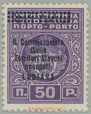 274559 - 1941 LJUBLJANA / doplatní Sass.11A, 50P s okupačním přet