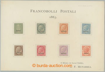 274560 - 1863 Mi.16-23, Viktor Emanuel 5c-2L + 1c číslice s přetis