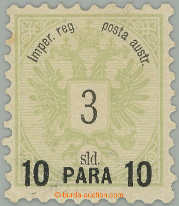 274562 - 1886 LEVANTA/ ANK. 14II, Znak 3Sld/10Para KONSTANTINOPLER AU