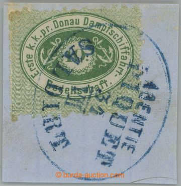 274564 - 1866-1867 DUNAJSKÁ PAROPLAVBA / ANK.3I, 10Kr zelená se vz�