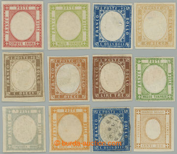 274570 - 1861-1863 SESTAVA / 12 známek, vše čisté Neapol, Itálie
