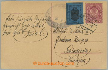 274572 - 1918  LOKÁLNÍ VYDÁNÍ / MERAN / Sass.7, ANK.5, Znak 5h mo
