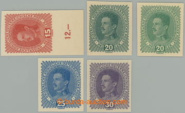 274573 - 1917 VÝPLATNÍ / MALÝ FORMÁT / Pof.P221 - P224 + P222b, K