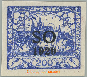 274617 -  Pof.SO19ZT, zkusmý tisk Hradčany 200h ultramarínová s �